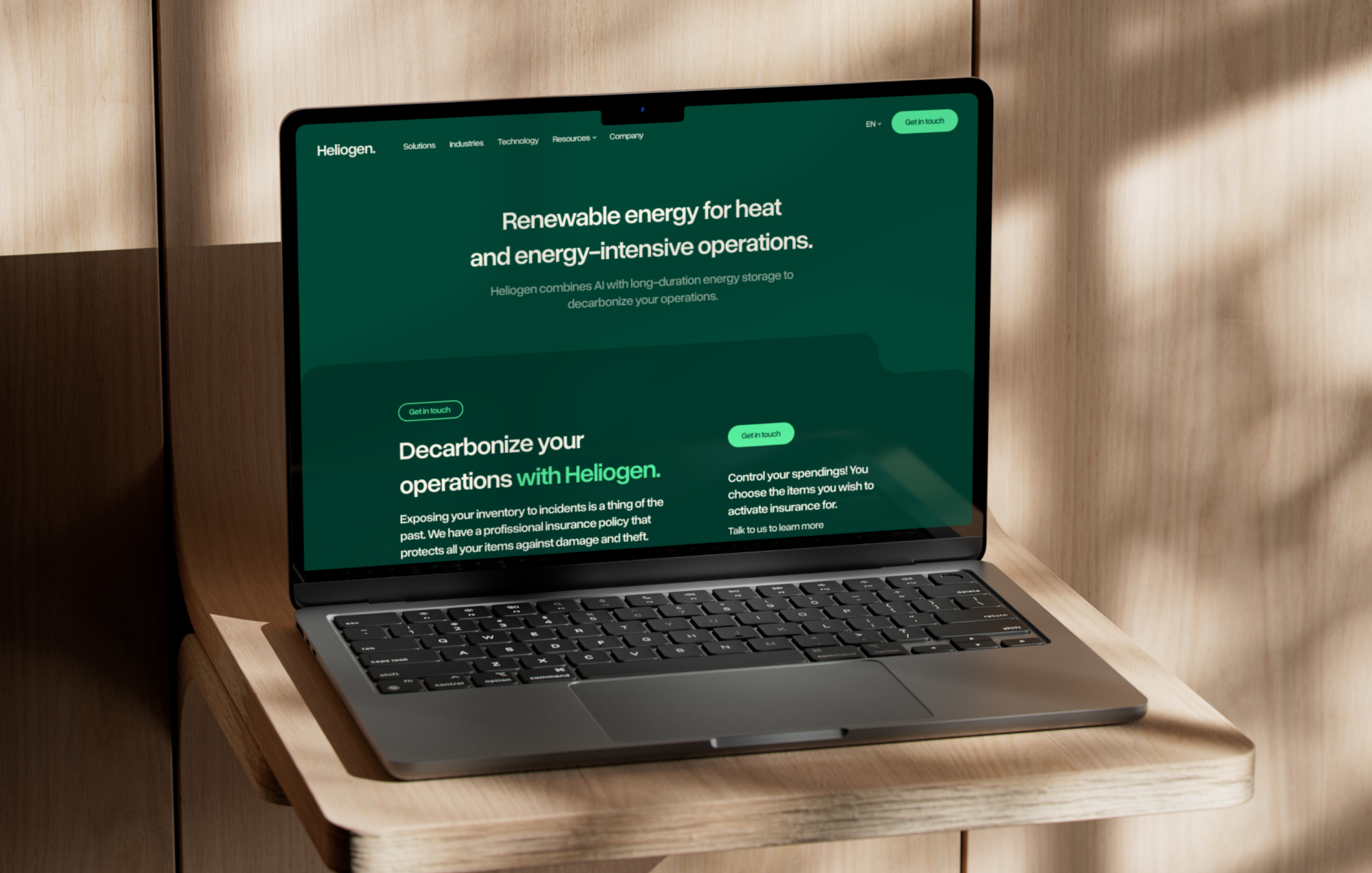 Website work for Heliogen